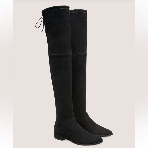 Stuart Weitzman Shoes - Stuart Weitzman Lowland Black Suede Over The Knee Boots 8.5 NEW